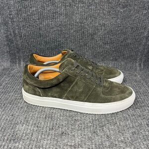 Olive Green Suede Men's Sneakers
